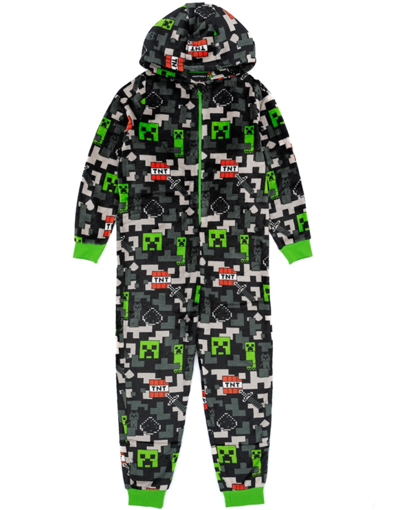 Minecraft discount hooded pajamas